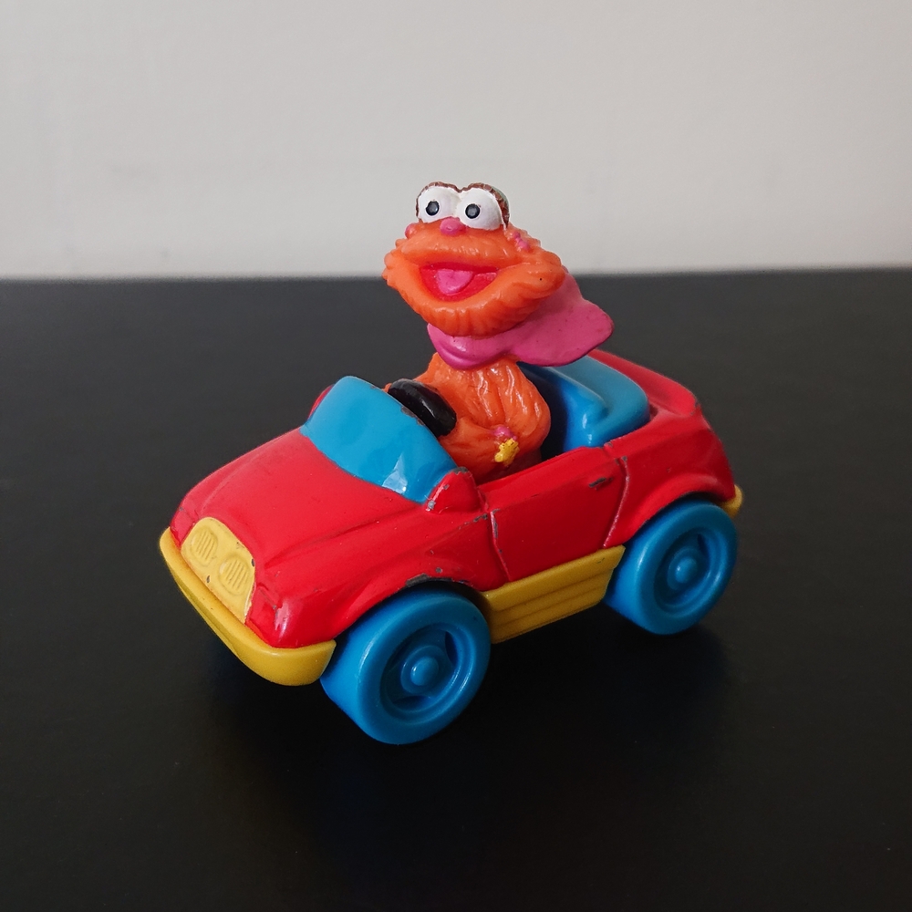 1996 Tyco Preschool - Jim Henson Sesame Street - Zoey Red Matchbox Car